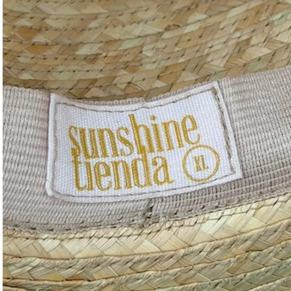Sunshine Tienda Ingrid Crochet Palm Hat XL UPF 50+ Handmade Guatemala